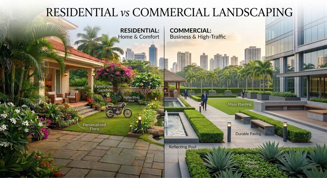 Residential vs Commercial Landscaping: Key Differences & Which Service Do You Need?
