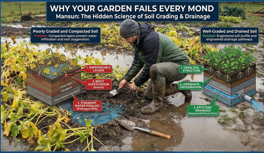 Why Your Garden Fails Every Monsoon: The Hidden Science of Soil Grading & Drainage